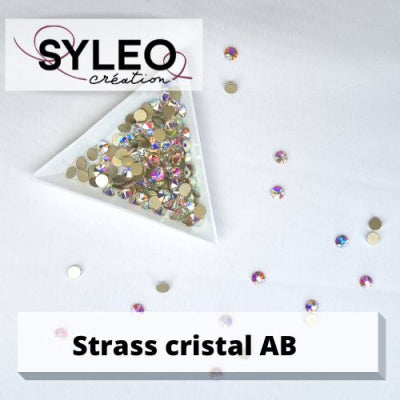 SYLEO Non-Hotfix-Strasssteine, Kristallfarbe AB: 144 SS20 (4,6 - 4,8 mm)