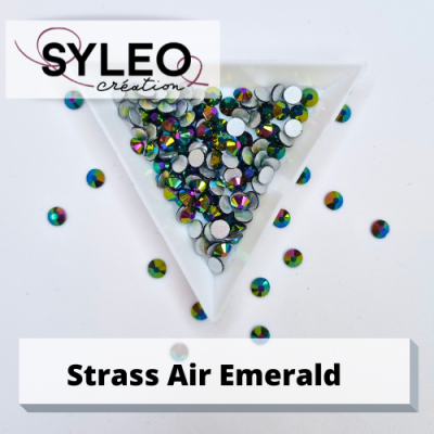 SYLEO Nicht-Hotfix-Strasssteine in der Farbe „Luftsmaragd“.