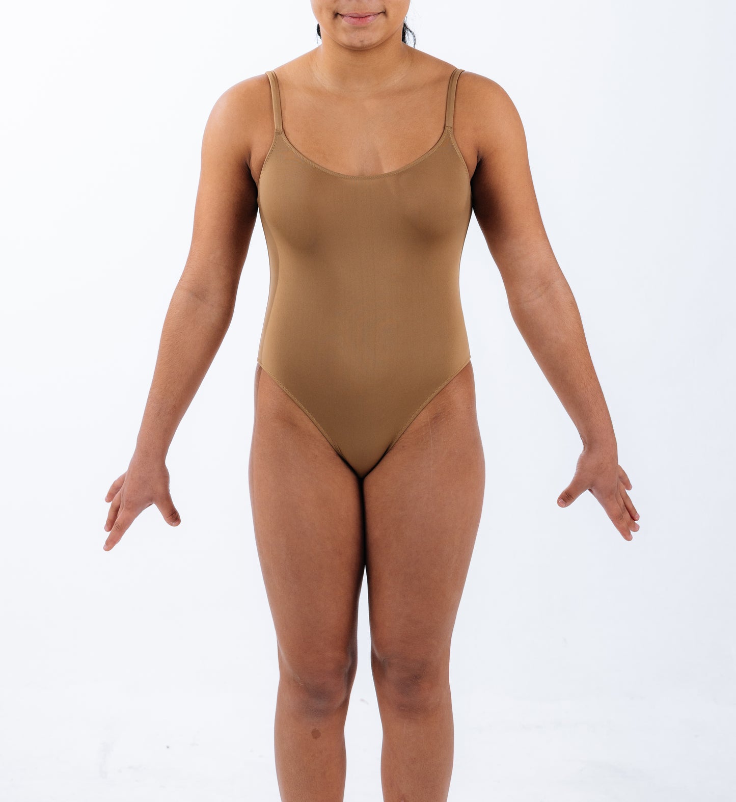 Seamless flesh-colored bodysuit