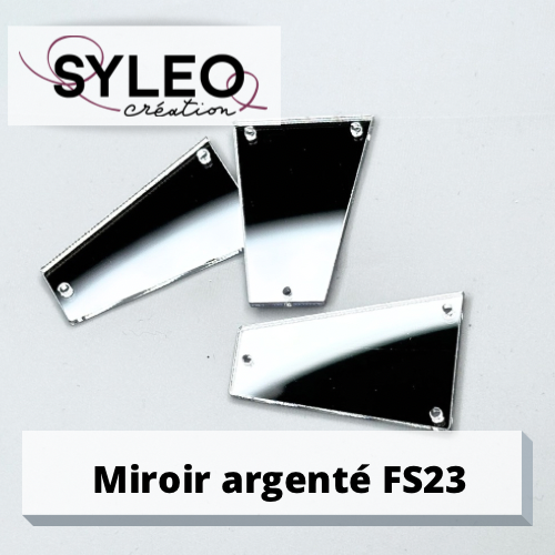 Miroir à coudre forme triangle FS22 et FS23 argent