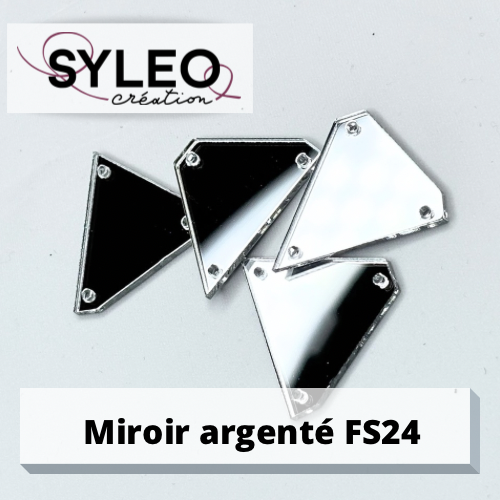 Miroir à coudre forme triangle FS24 argent