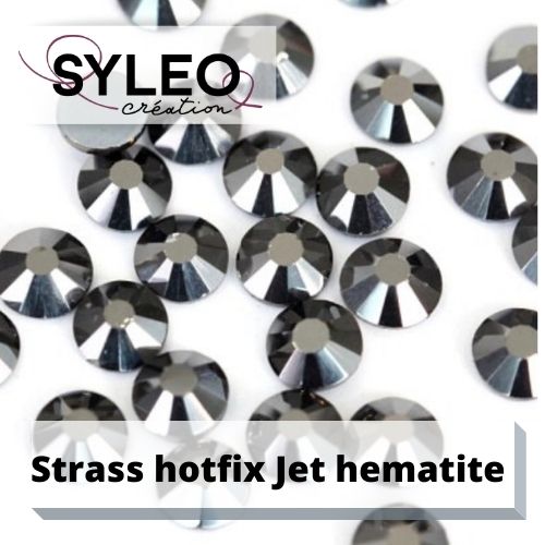 SYLEO Hotfix-Strasssteine Kristallfarbe AB: Größe SS20 - 480 Strasssteine