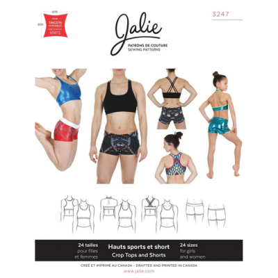 Jalie bra and shorts pattern 3247