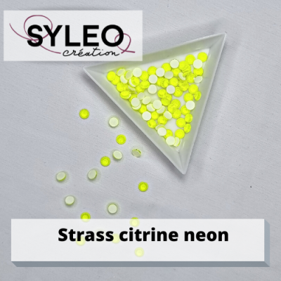 Nicht-Hotfix-Strasssteine von SYLEO in der Farbe Neon-Citrin