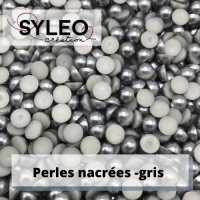 demi-perles nacres gris