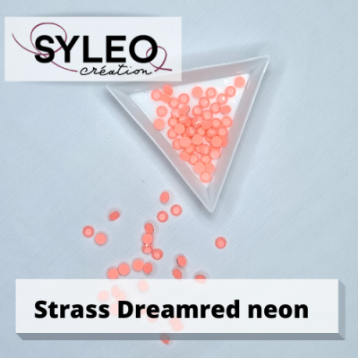 Strass SYLEO non hotfix coloris dream red neon ( corail)