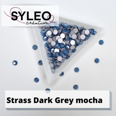 Strass SYLEO non hotfix coloris dark grey mocha