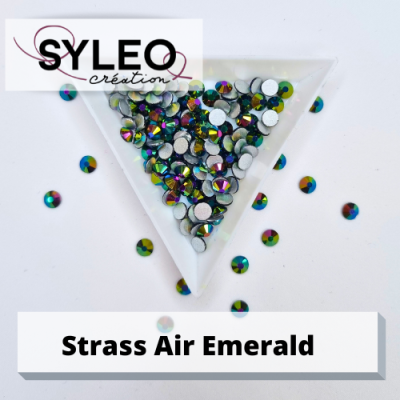 SYLEO non hotfix rhinestones air emerald color