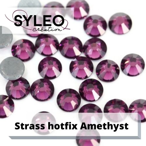 SYLEO Hotfix-Strasssteine ​​Kristallfarbe AB: Größe SS20 - 480 Strasssteine