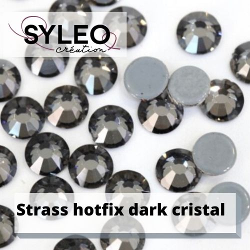 Strass SYLEO hotfix coloris dark cristal