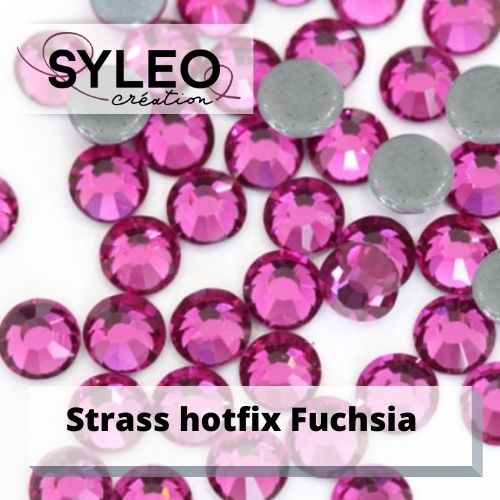 Strass SYLEO hotfix coloris fuchsia