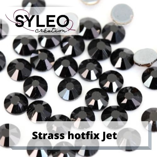 Strass SYLEO hotfix coloris jet noir