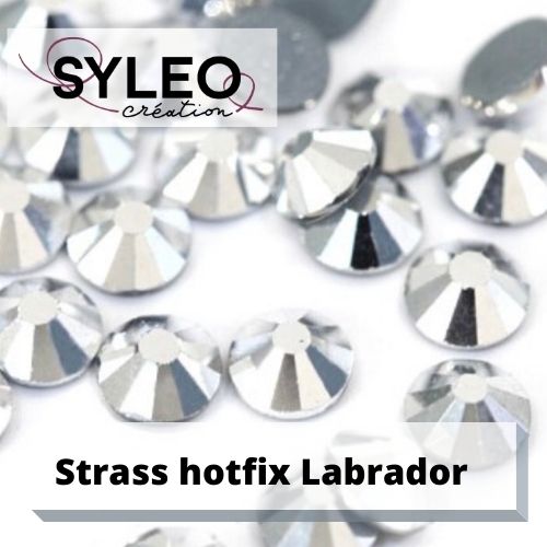 SYLEO Hotfix-Strasssteine ​​Kristallfarbe AB: Größe SS20 - 480 Strasssteine