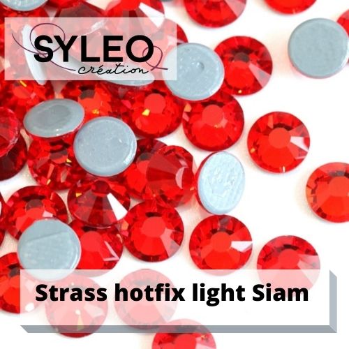 SYLEO Hotfix-Strasssteine ​​Kristallfarbe AB: Größe SS20 - 480 Strasssteine