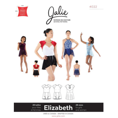 Patron jalie robe patinage Elizabeth 4022