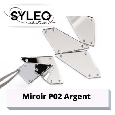 Miroir à coudre forme P02 argent